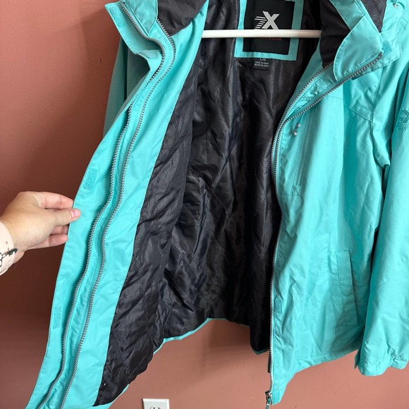 Zero xposur winter jacket ski style aqua blue size Large women’s - Picture 5 of 6